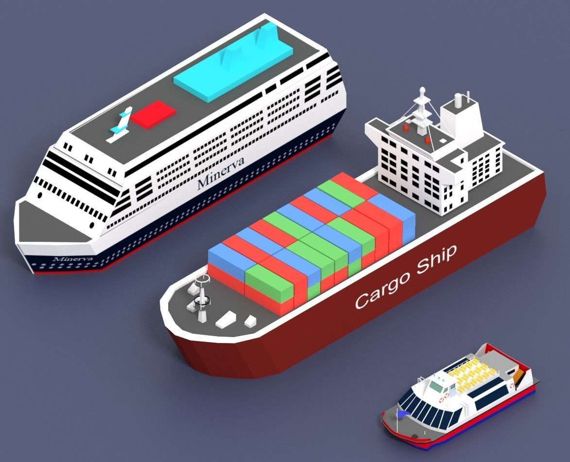 Low Poly City Pack Low-poly 3D model_90