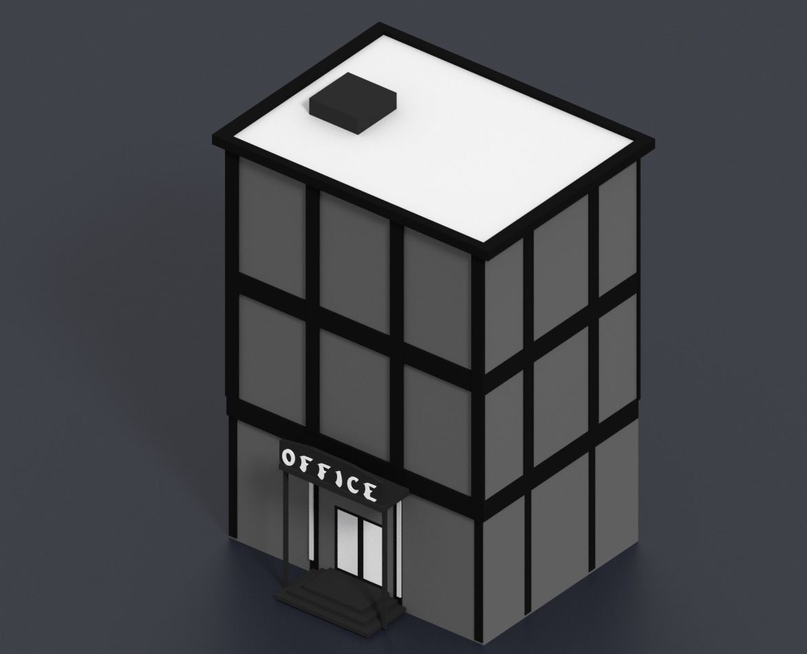 Low Poly City Pack Low-poly 3D model_63