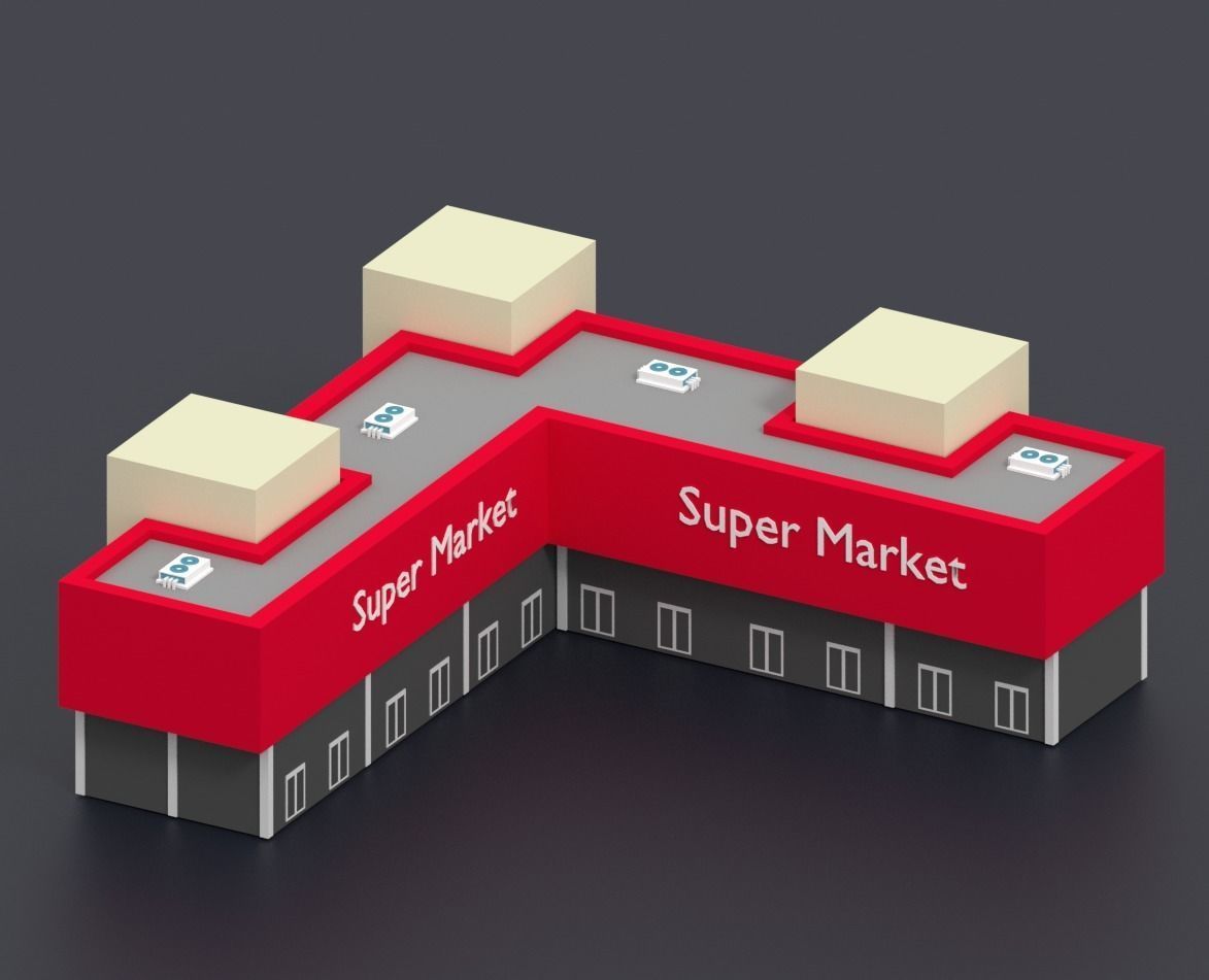 Low Poly City Pack Low-poly 3D model_5