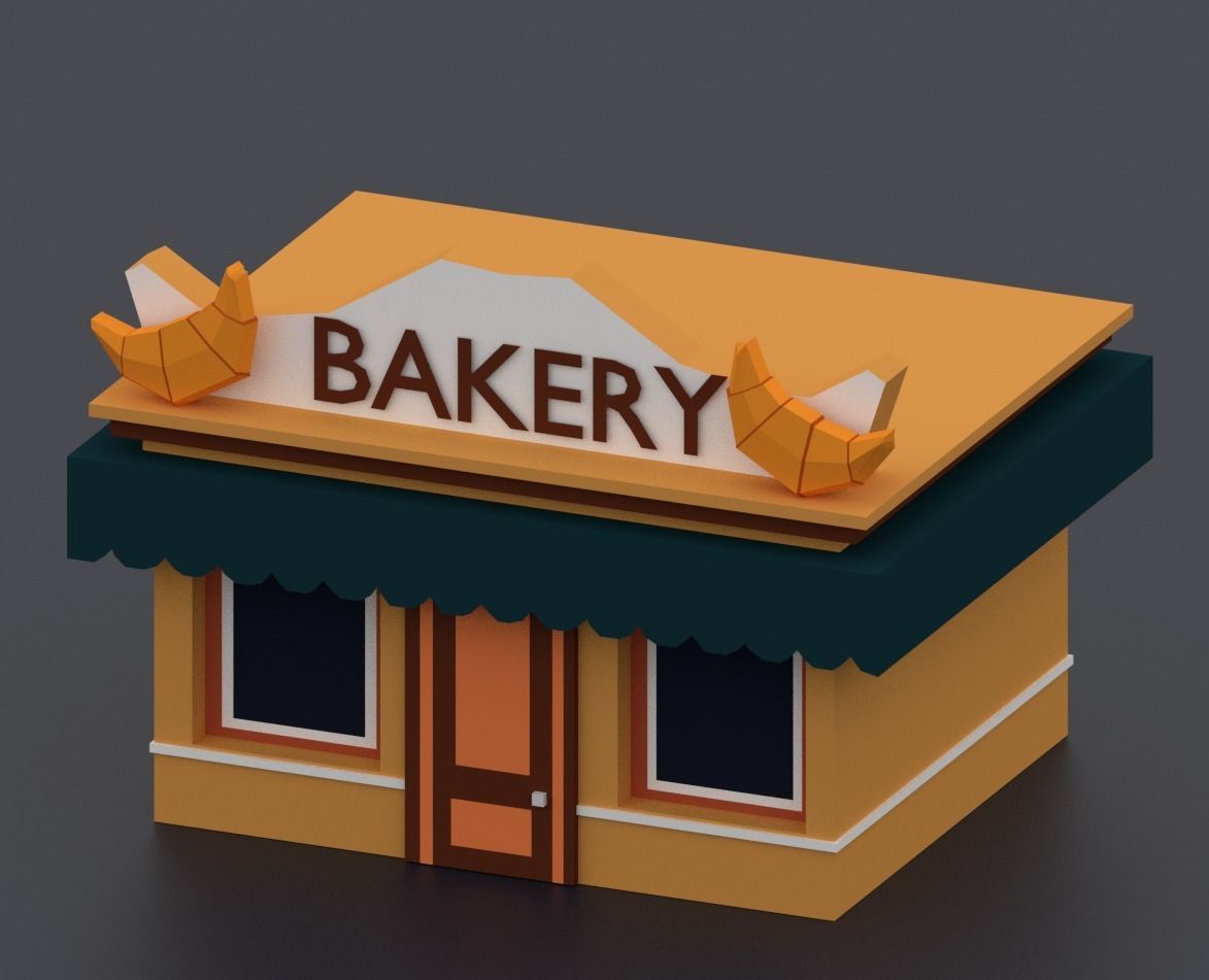 Low Poly City Pack Low-poly 3D model_10