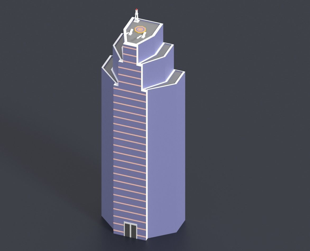 Low Poly City Pack Low-poly 3D model_70