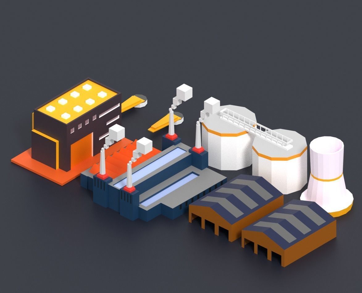 Low Poly City Pack Low-poly 3D model_71