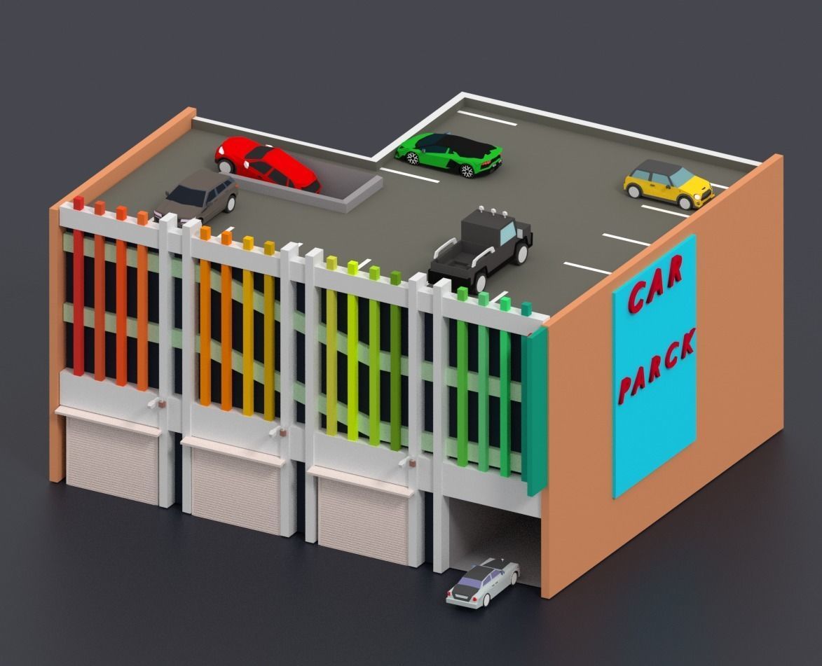 Low Poly City Pack Low-poly 3D model_29