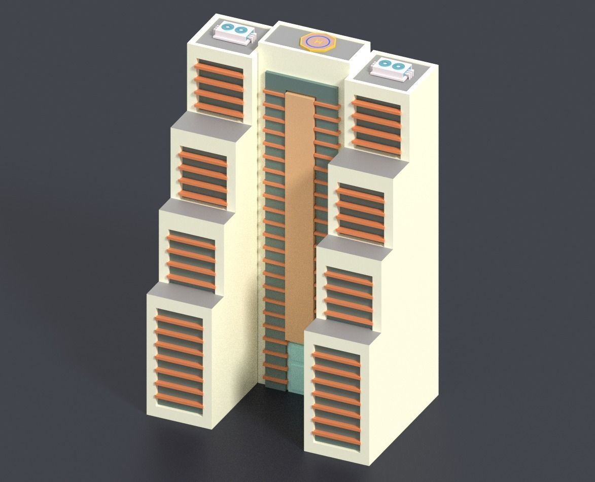 Low Poly City Pack Low-poly 3D model_24