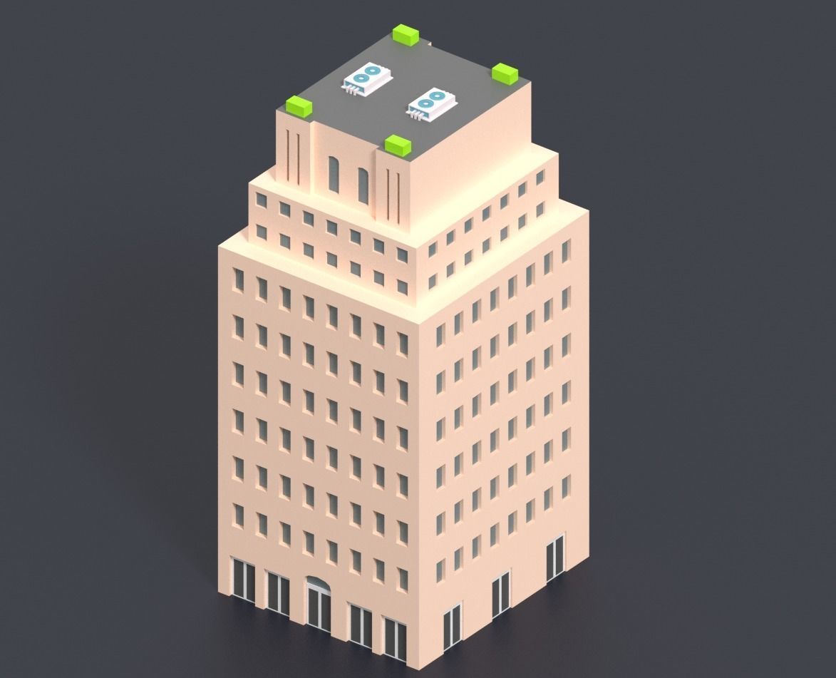 Low Poly City Pack Low-poly 3D model_41