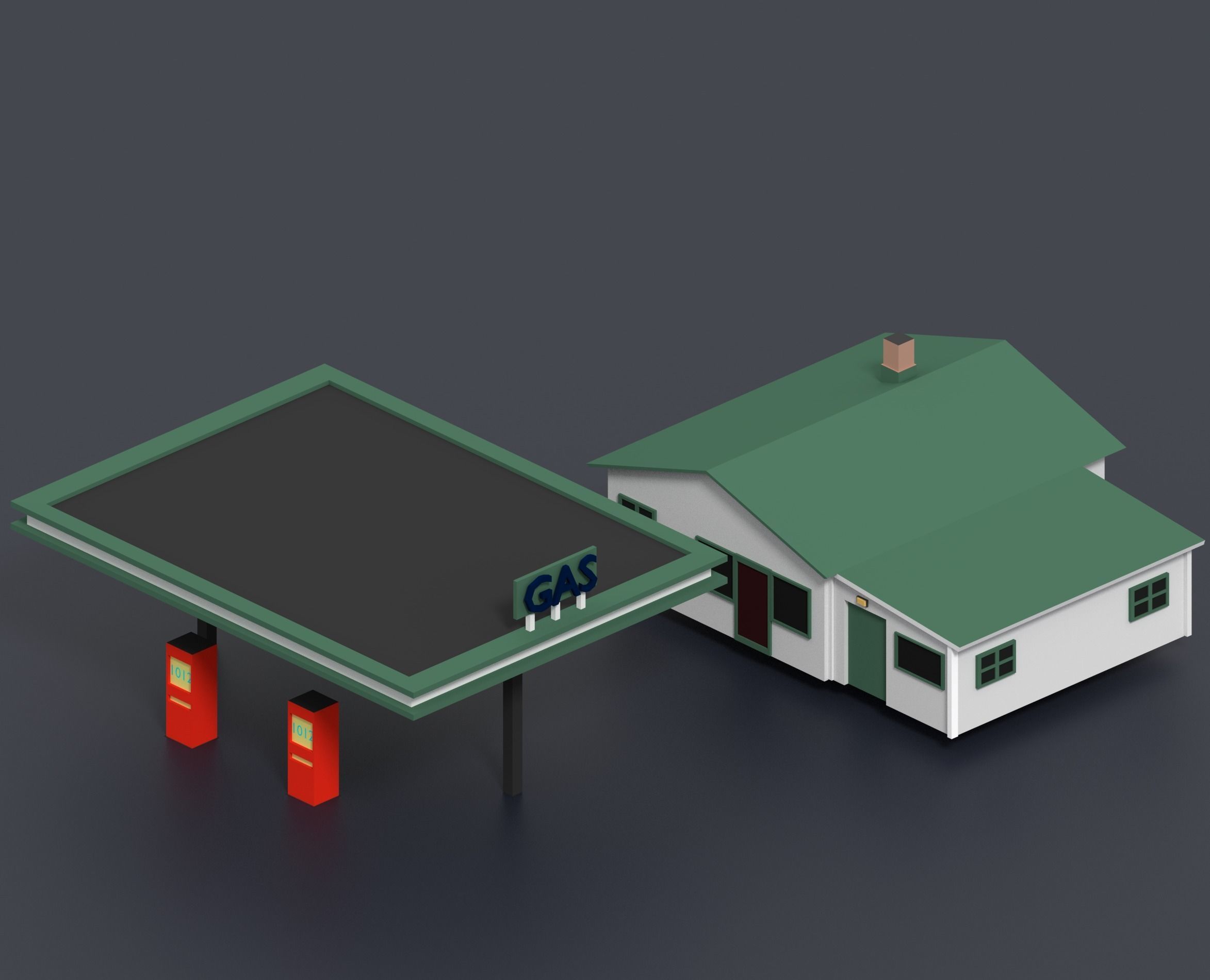 Low Poly City Pack Low-poly 3D model_22