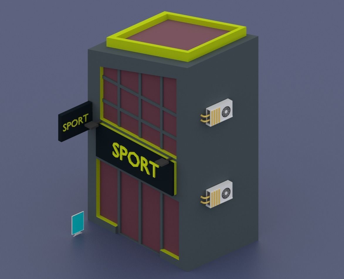 Low Poly City Pack Low-poly 3D model_36