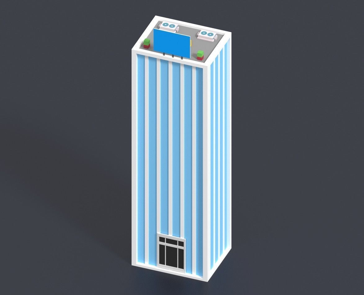 Low Poly City Pack Low-poly 3D model_40