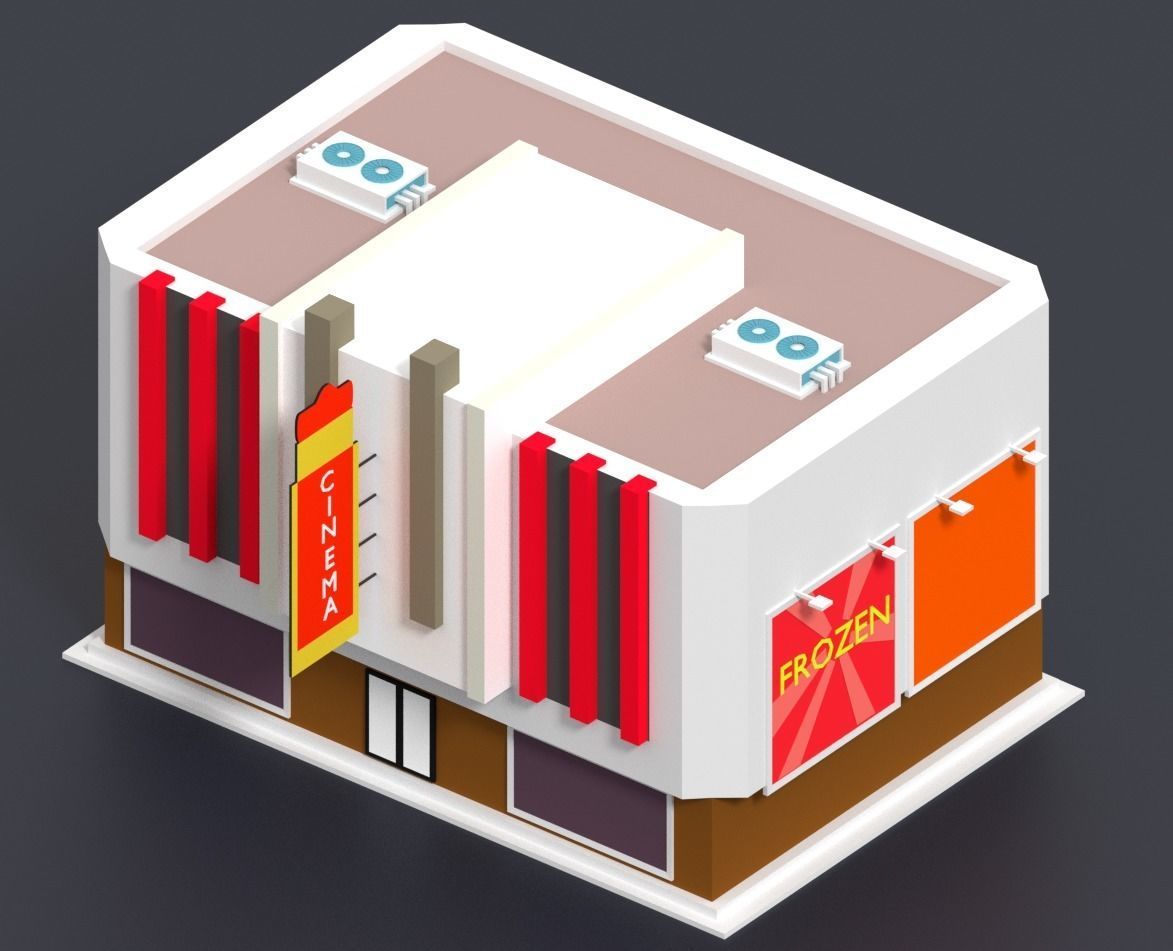 Low Poly City Pack Low-poly 3D model_15