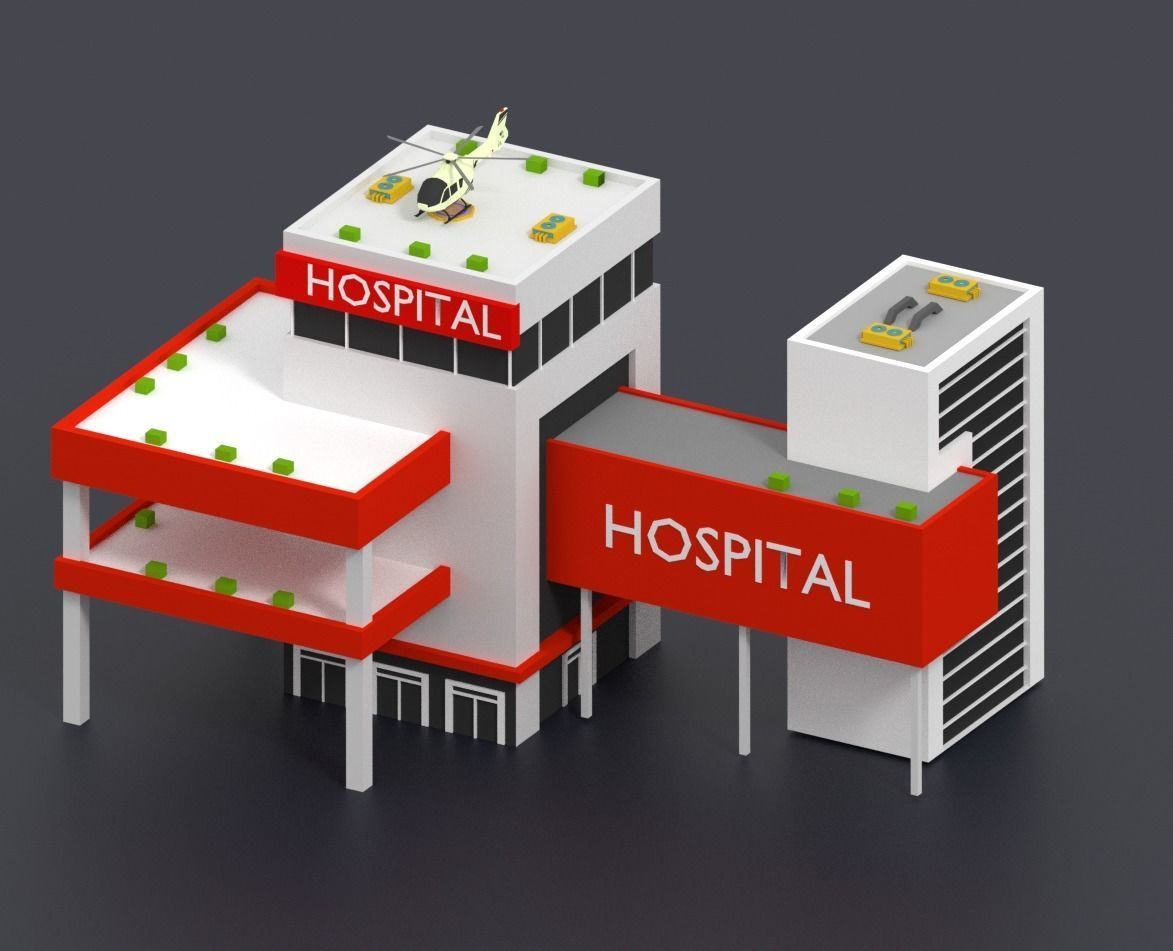 Low Poly City Pack Low-poly 3D model_4