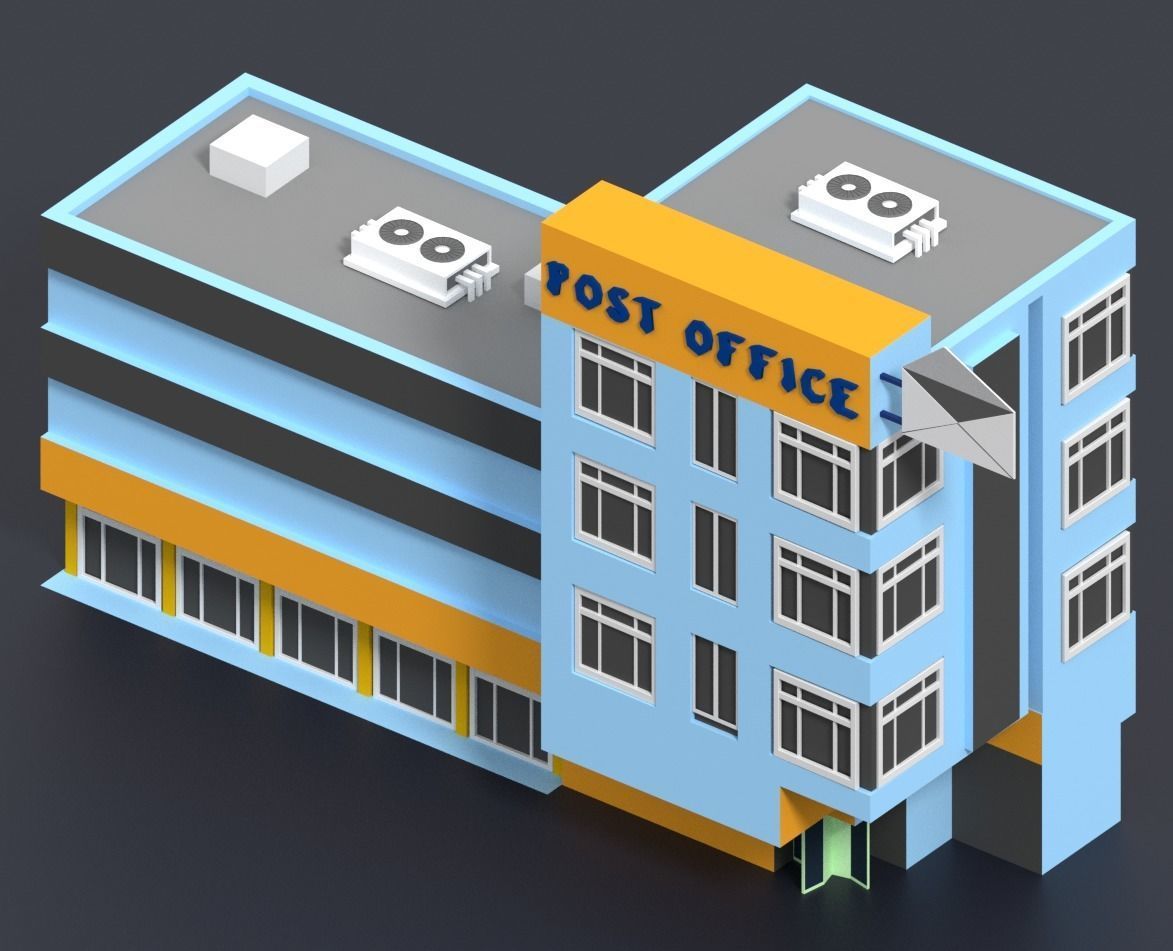 Low Poly City Pack Low-poly 3D model_37