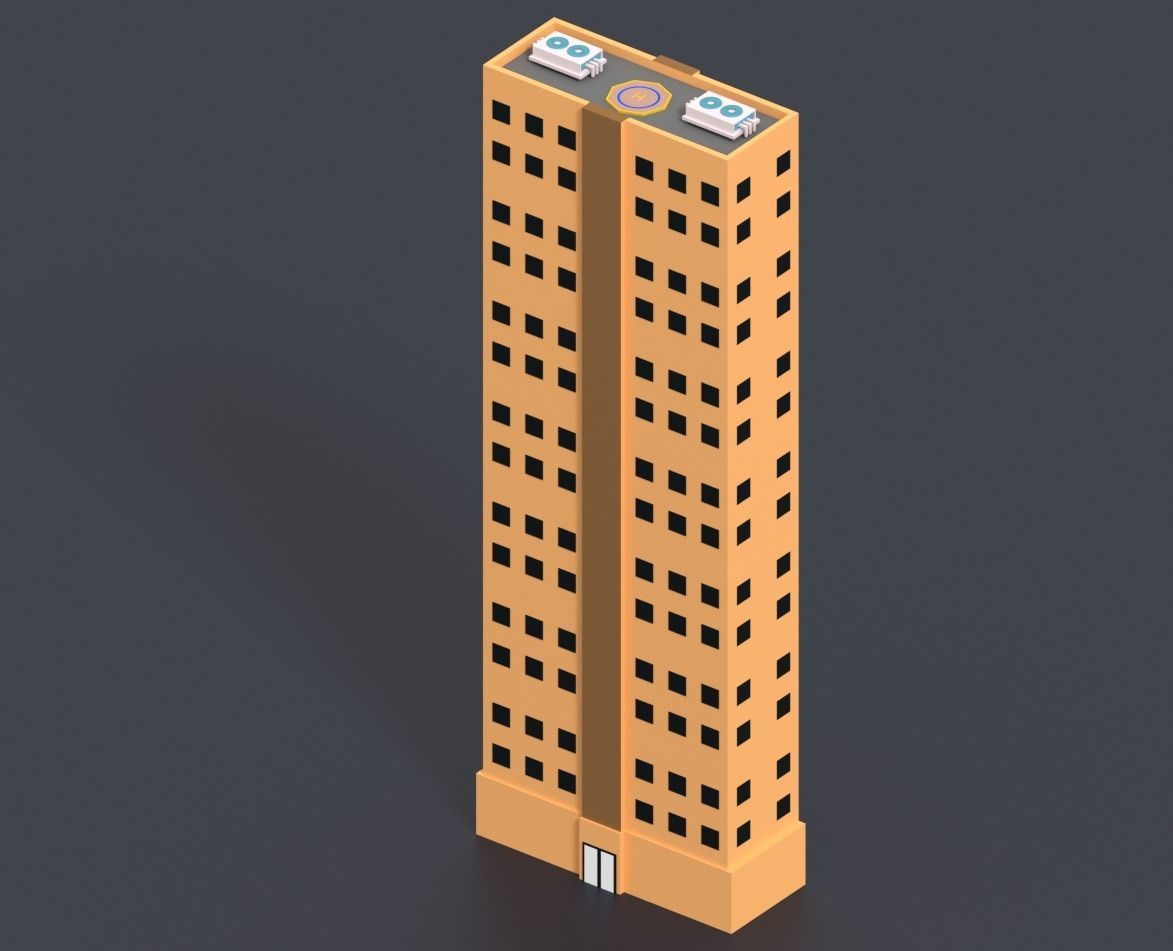 Low Poly City Pack Low-poly 3D model_51