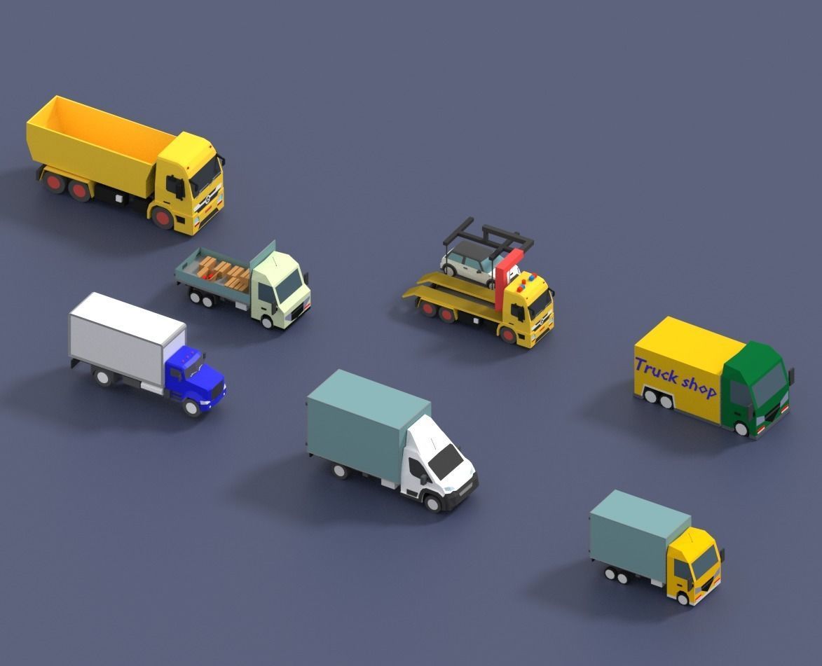 Low Poly City Pack Low-poly 3D model_77