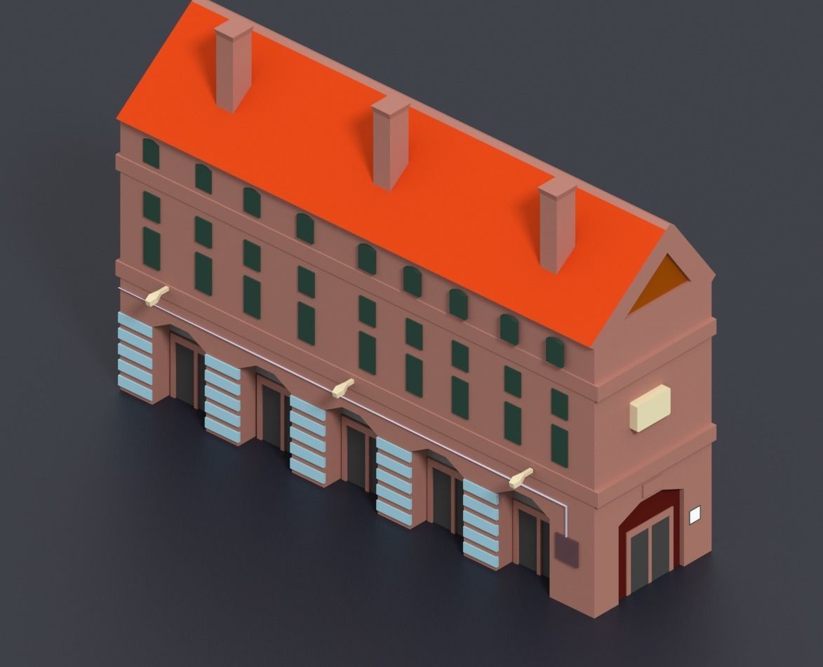 Low Poly City Pack Low-poly 3D model_66