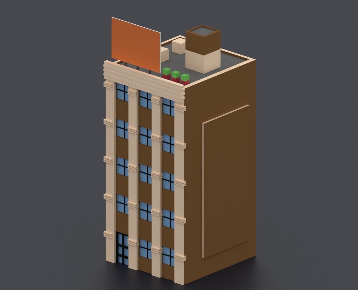 Low Poly City Pack Low-poly 3D model_56