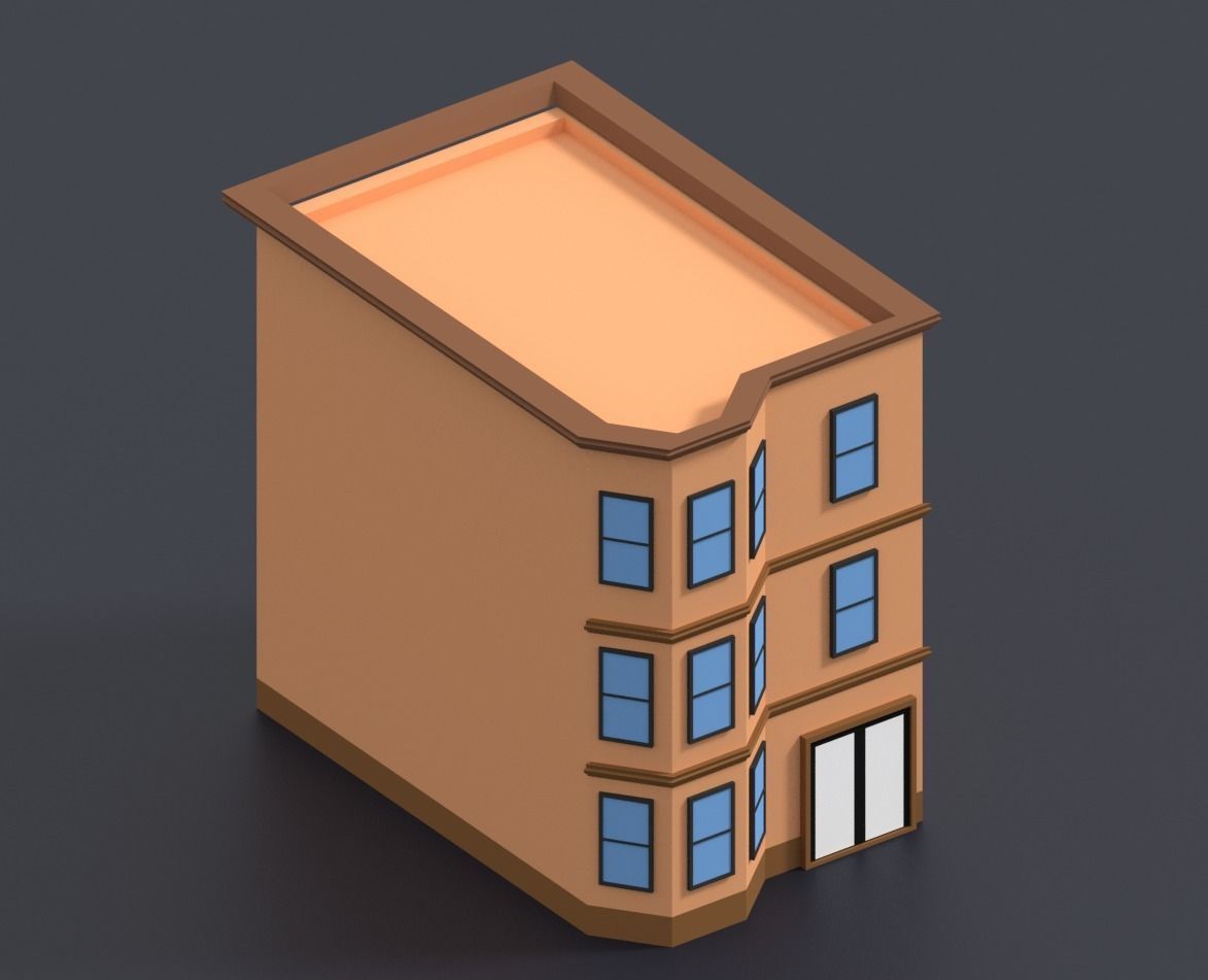 Low Poly City Pack Low-poly 3D model_65