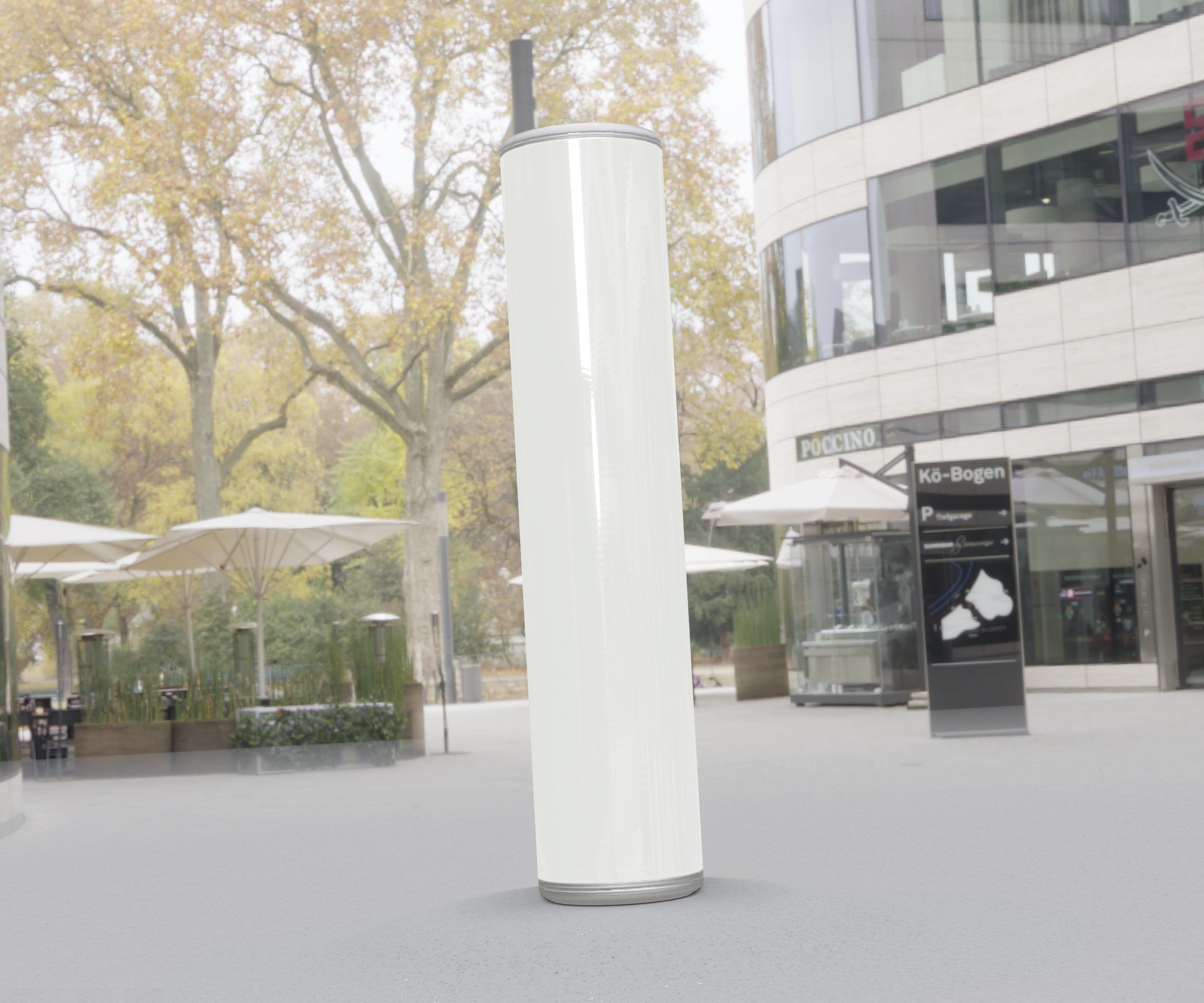 Low-Poly Basic Light Column 25- Street Light Set-9 Low-poly 3D model_48