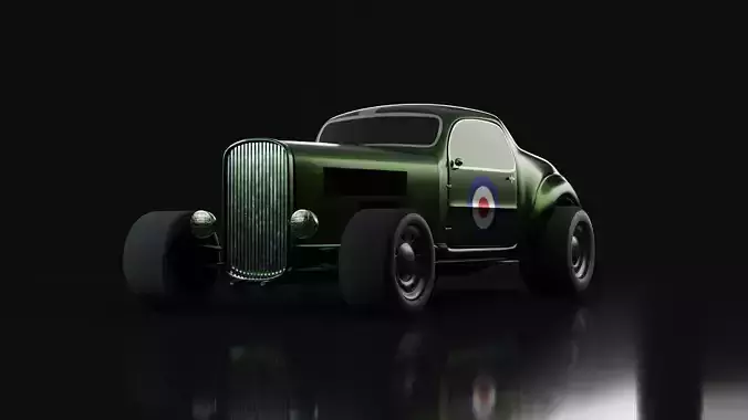 Custom Hot Rod - Game-ready car