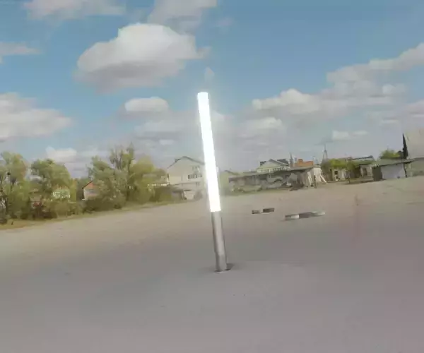 Low-Poly Basic Light Column 28 - Street Light Set-9