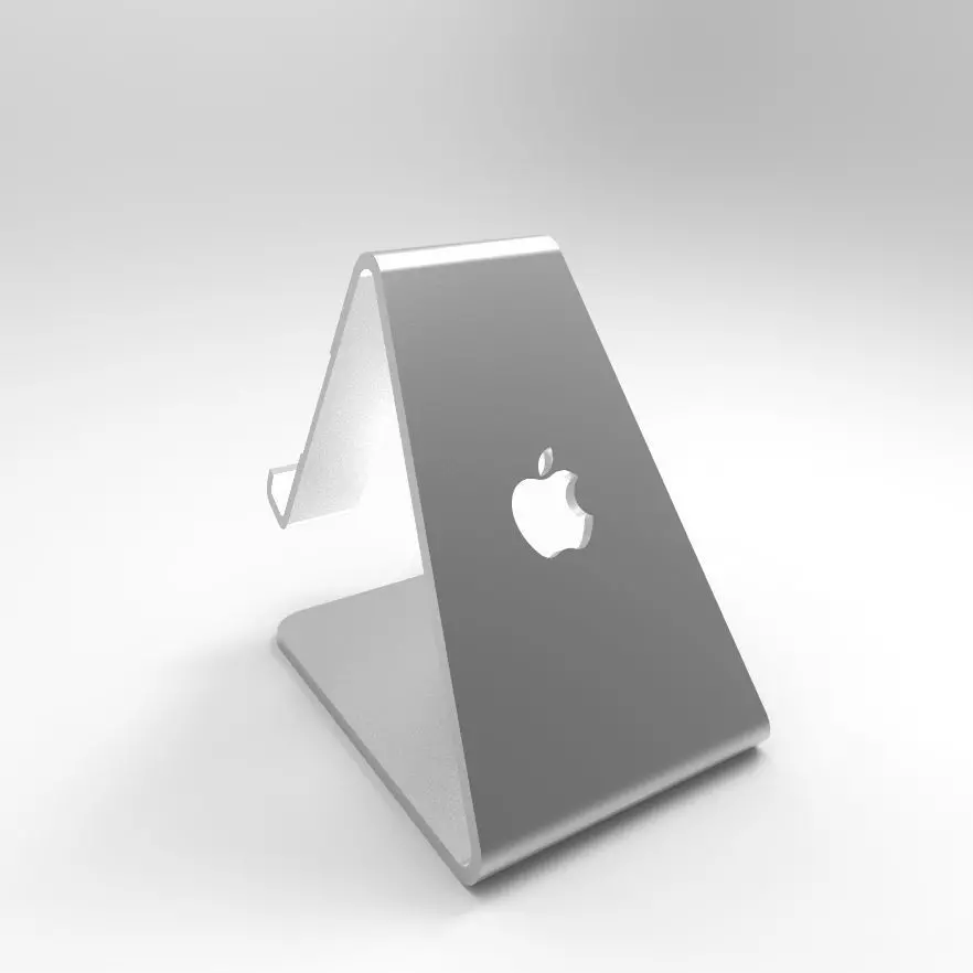 supporto poggia cellulare apple 3D print model_0