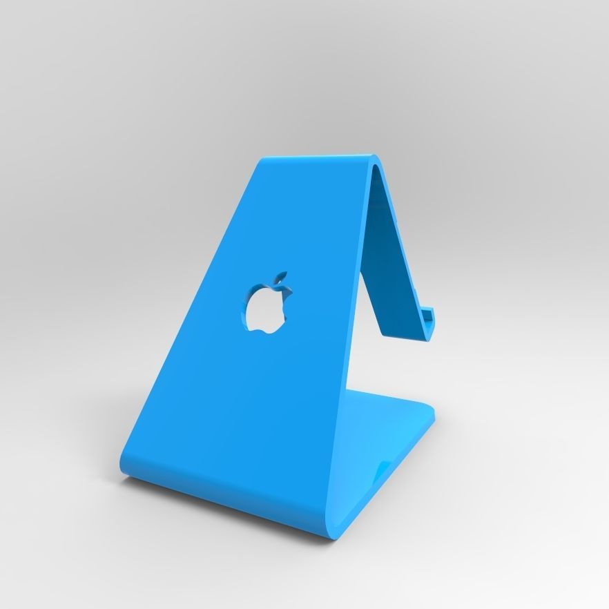 supporto poggia cellulare apple 3D print model_6
