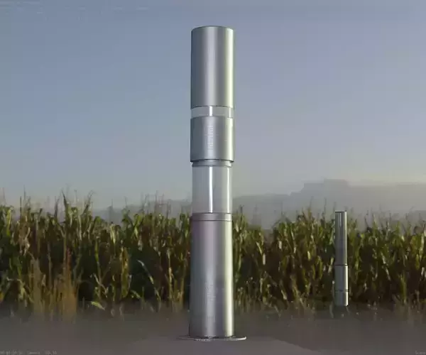 Low-Poly Basic Light Column 29 - Street Light Set-9