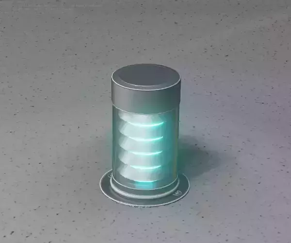 Low-Poly Basic Light Column 3 - Street Light Set-9 Low-poly 3D model