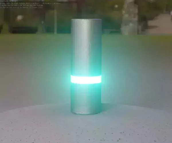 Low-Poly Basic Light Column 5 - Street Light Set-9 Low-poly 3D model