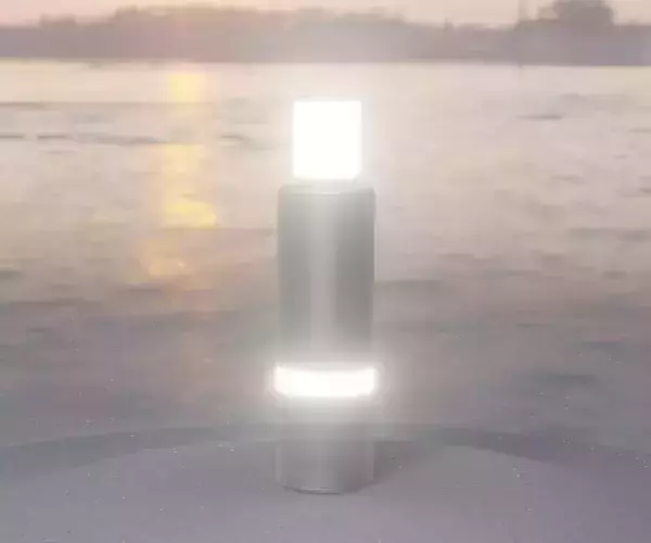 Low-Poly Basic Light Column 6 - Street Light Set-9