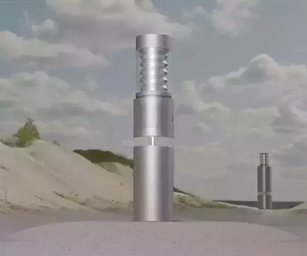 Low-Poly Basic Light Column 7 - Street Light Set-9