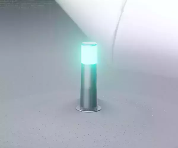 Low-Poly Basic Light Column 9 - Street Light Set-9 Low-poly 3D model