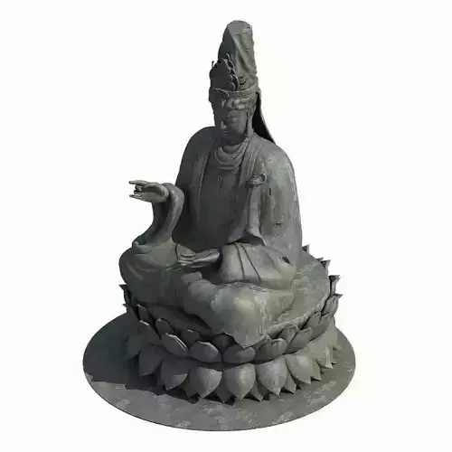 Large Stone Carving - Buddha 03