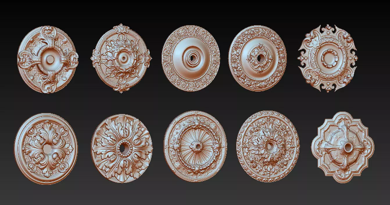 Pack Ceiling Collection 3D model 3D print model_0