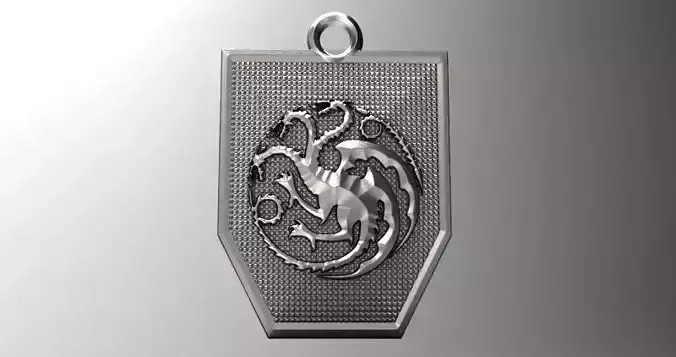 Game of thrones Targaryen pendant 2