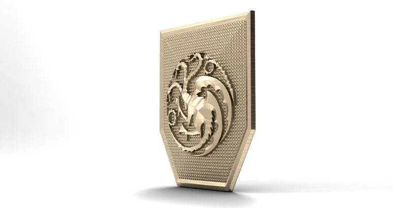 Game of thrones Targaryen pendant 2 3D print model_4