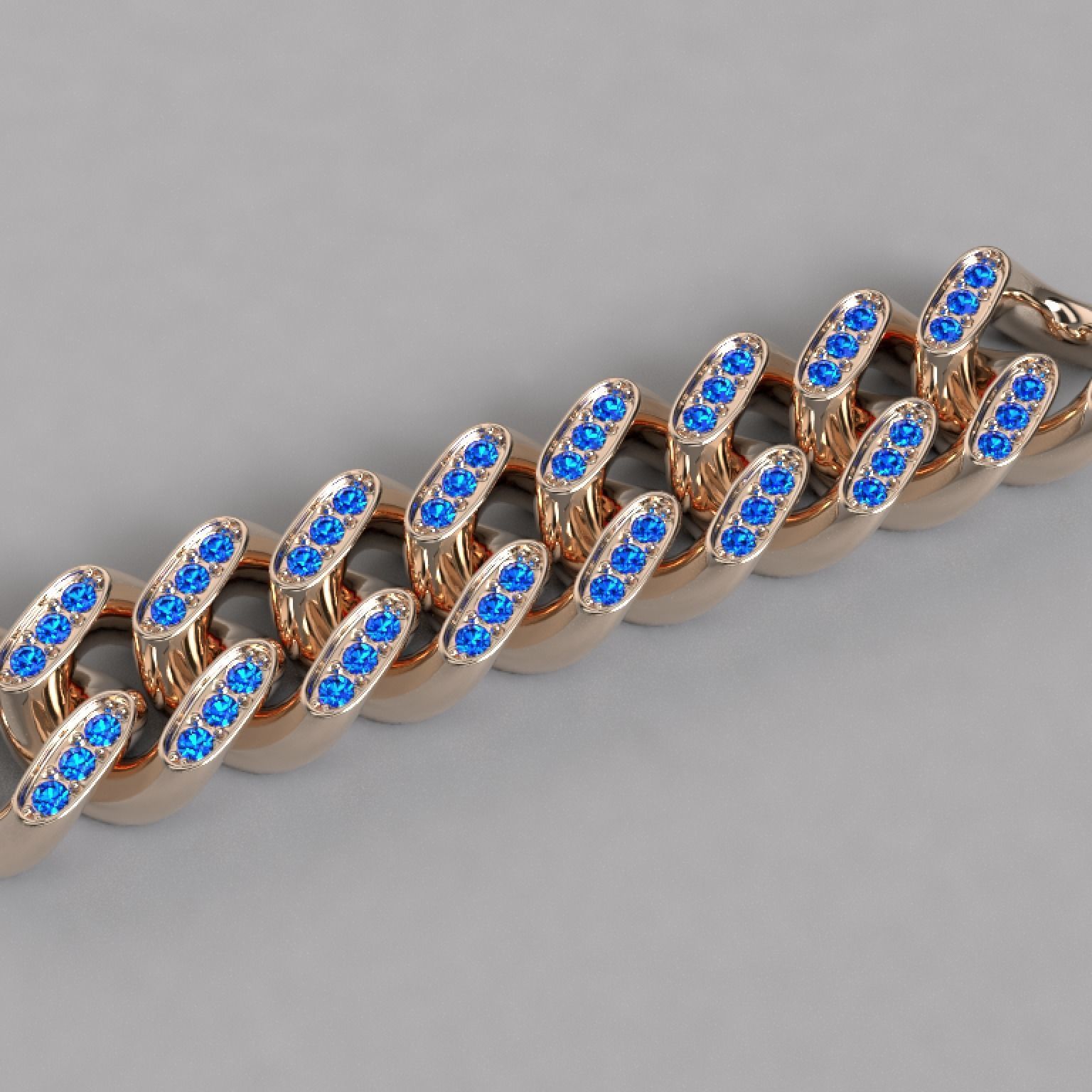Eslavon para pulsera y cadena link for bracelet and chain 3D model_2
