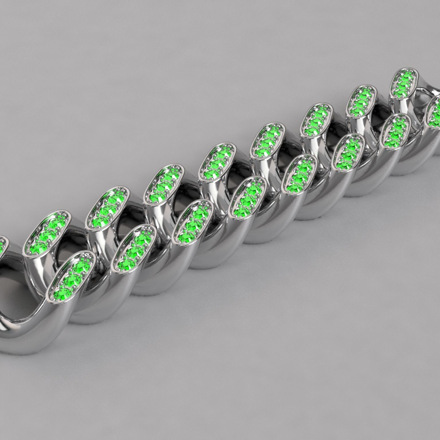 Eslavon para pulsera y cadena link for bracelet and chain 3D model_3