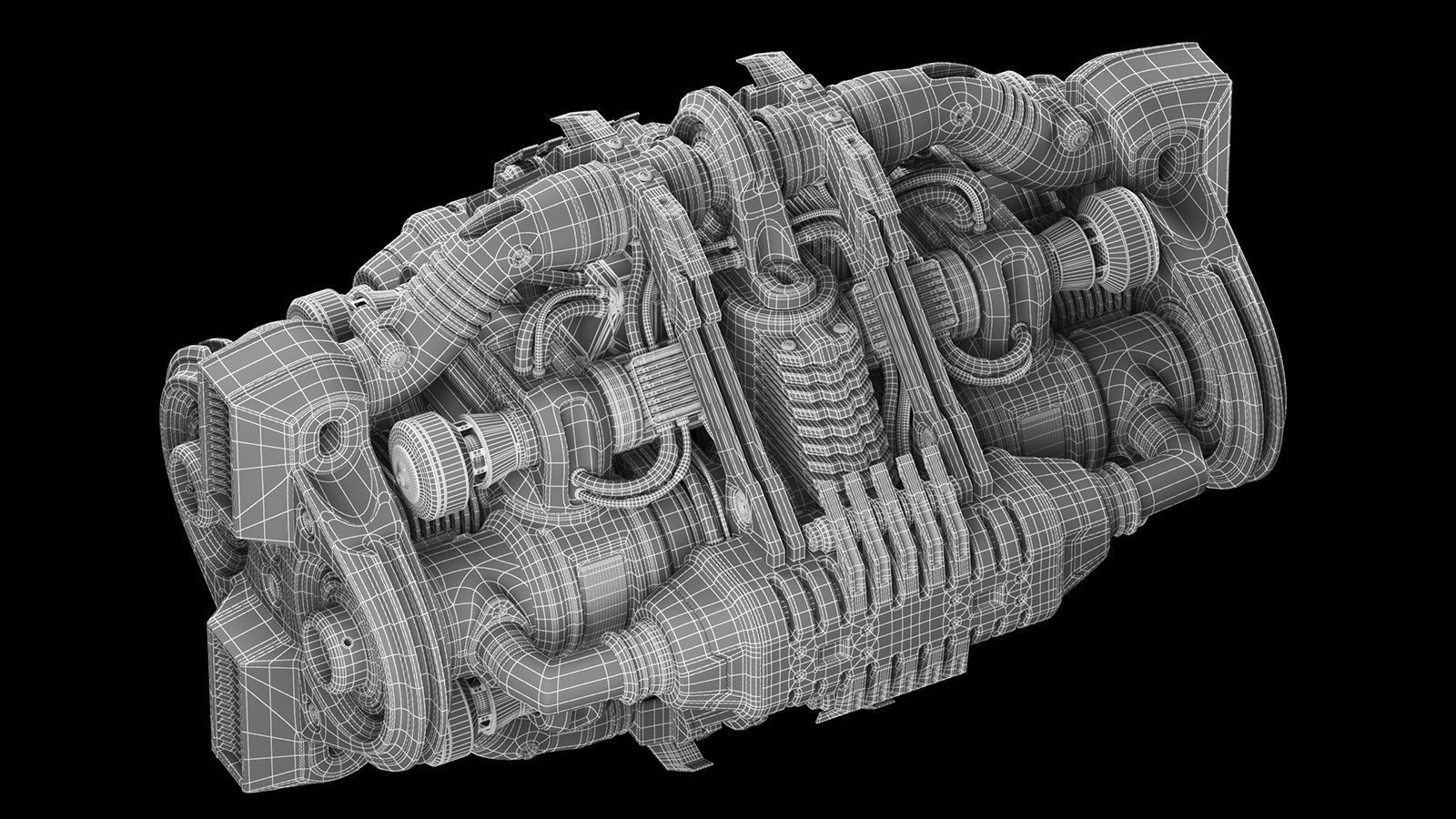 Sci Fi Generator Kitbash Element 3D model_15