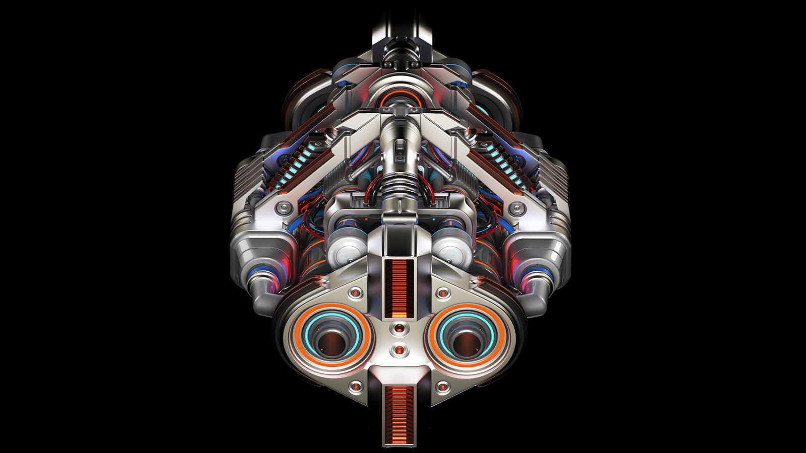 Sci Fi Generator Kitbash Element 3D model_11