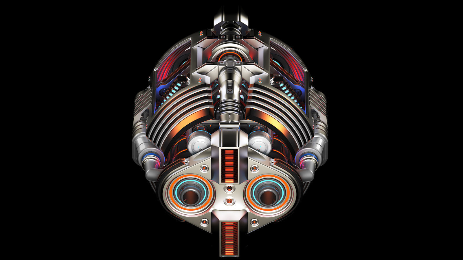 Sci Fi Generator Kitbash Element 3D model_10