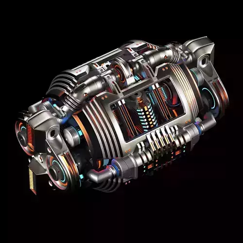 Sci Fi Generator Kitbash Element 3D model