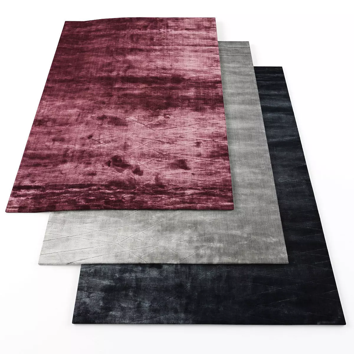 Rugs-756 three rugs Low-poly 3D model_0