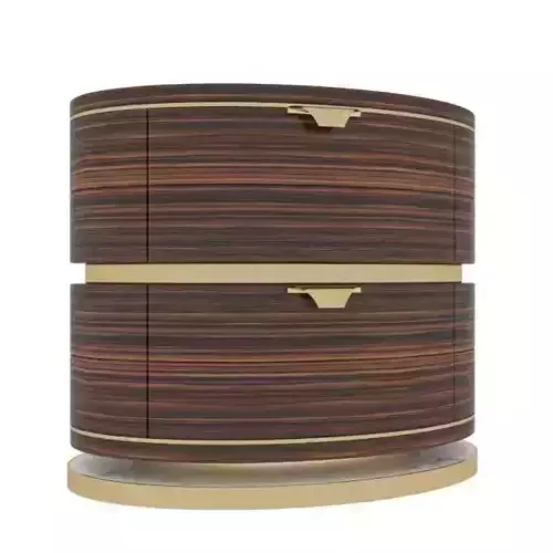 ARTEMEST EBONY NIGHT STAND TABLE 