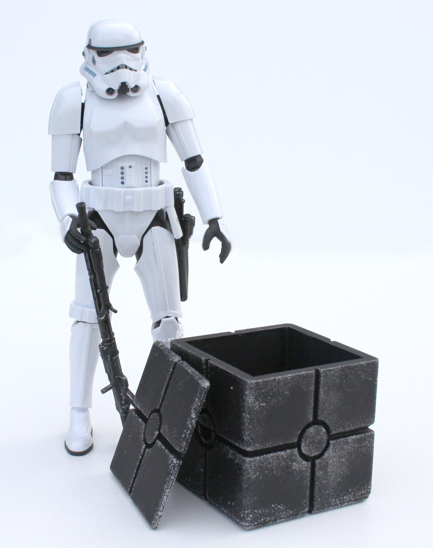 Star Wars black container crate 1-12 scale Blackseries 3D print model_28