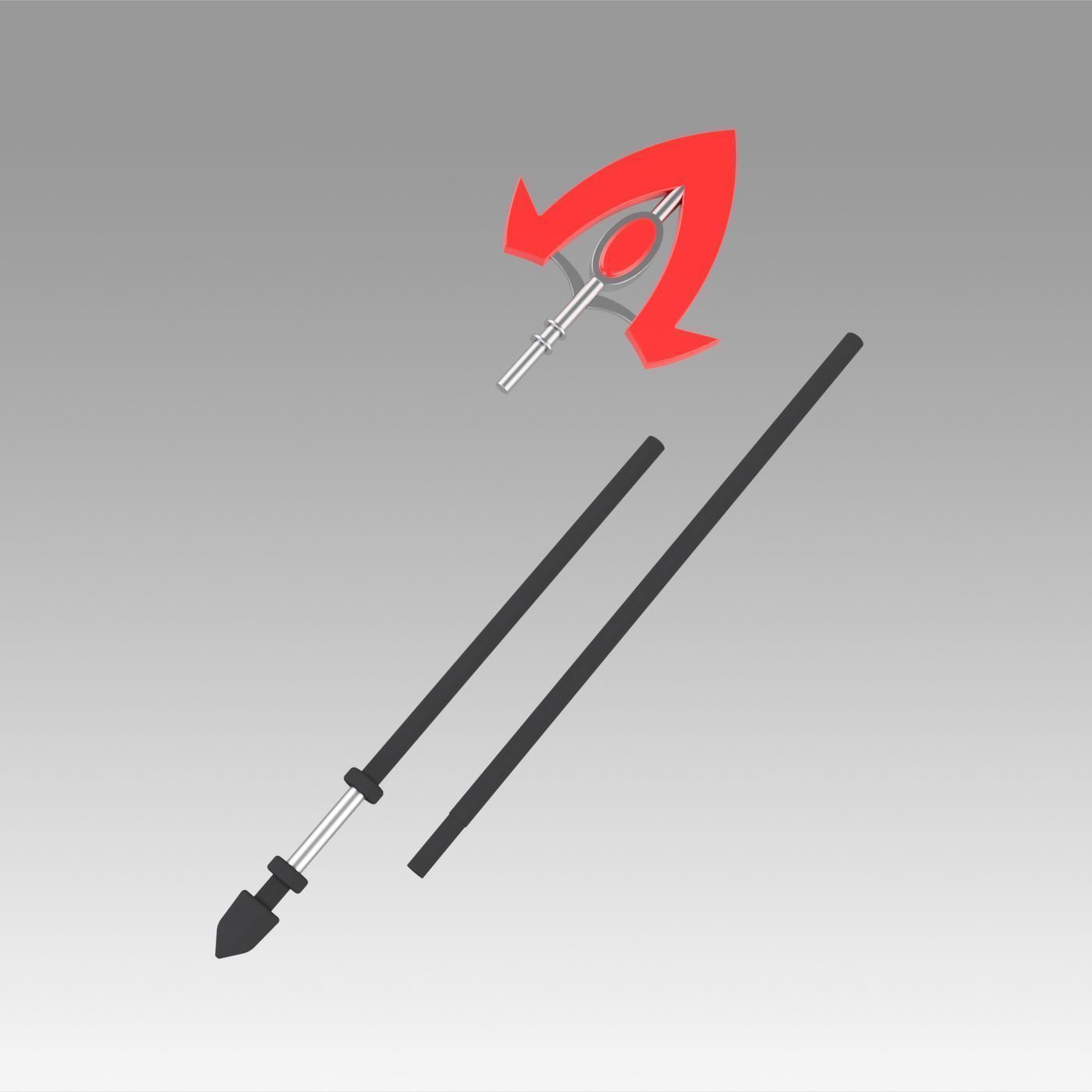 Akame ga KILL Bulat Spear Cosplay Weapon Prop 3D print model_9