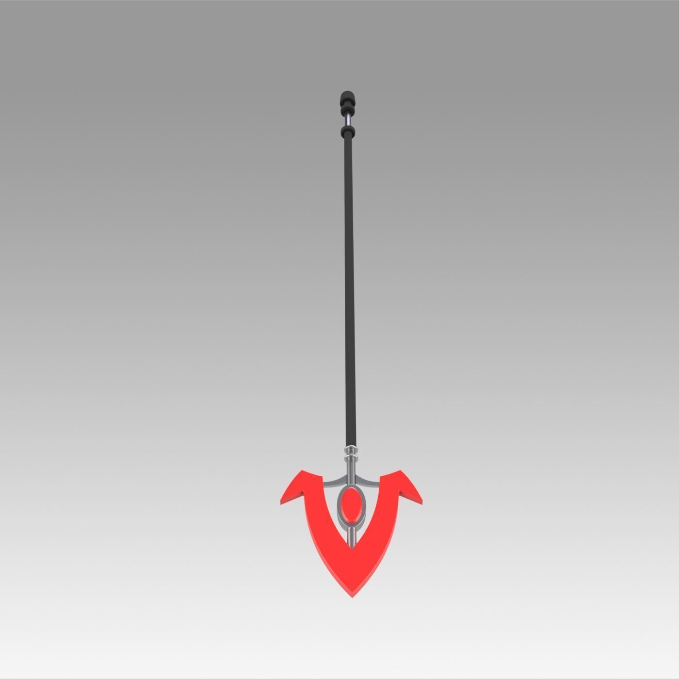 Akame ga KILL Bulat Spear Cosplay Weapon Prop 3D print model_5