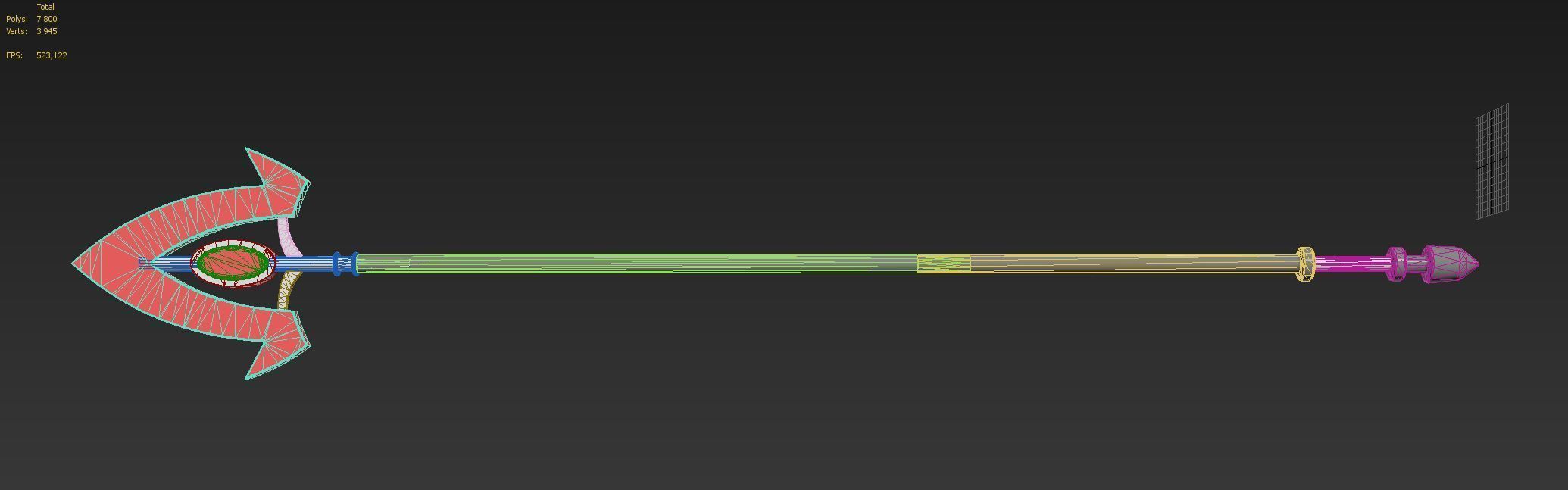 Akame ga KILL Bulat Spear Cosplay Weapon Prop 3D print model_10