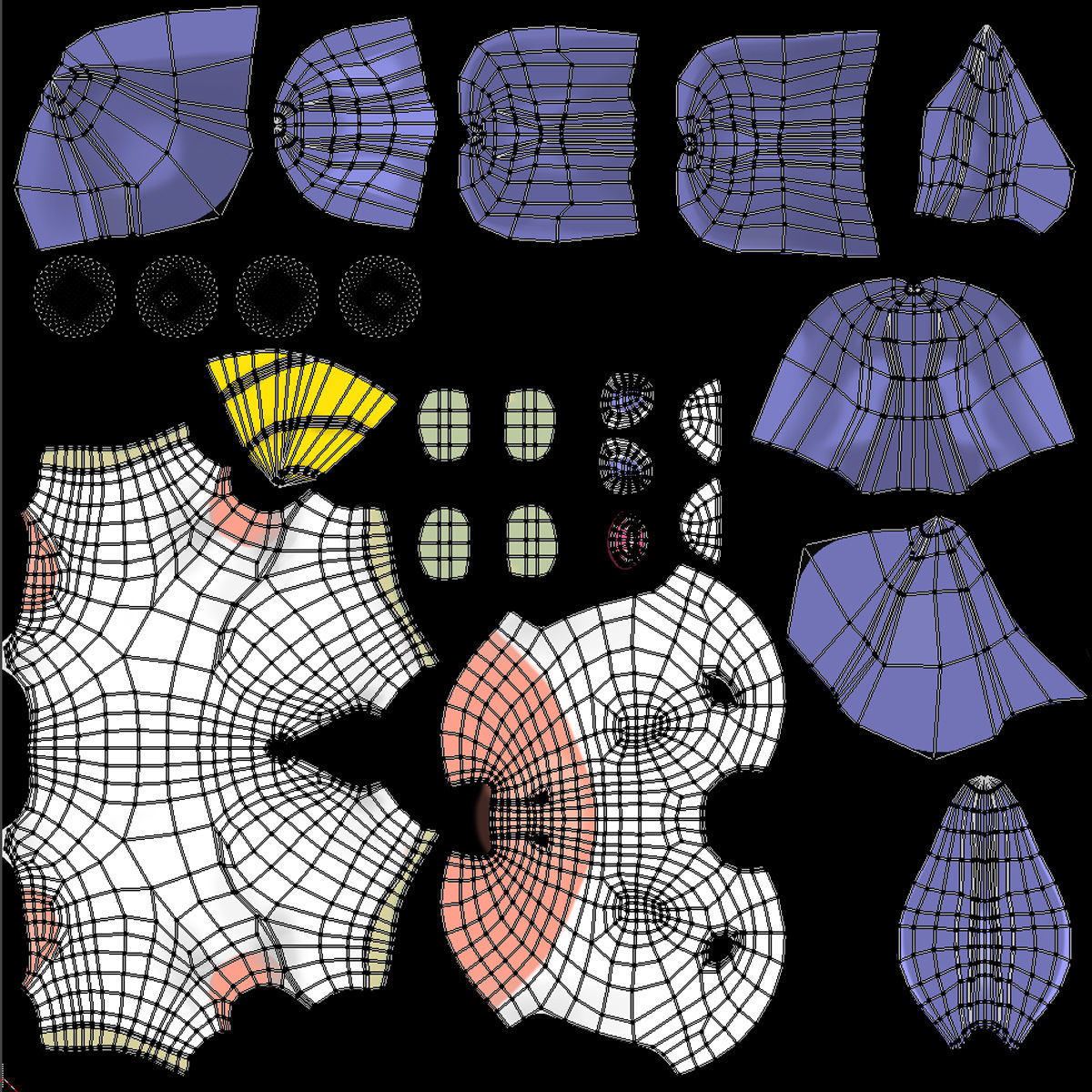 Cartoon Unicorn Rigged 3D model_5