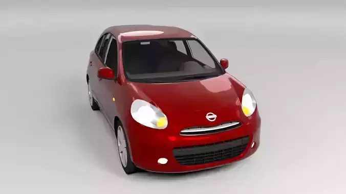 NISSAN MICRA 2011 LOWPOLY