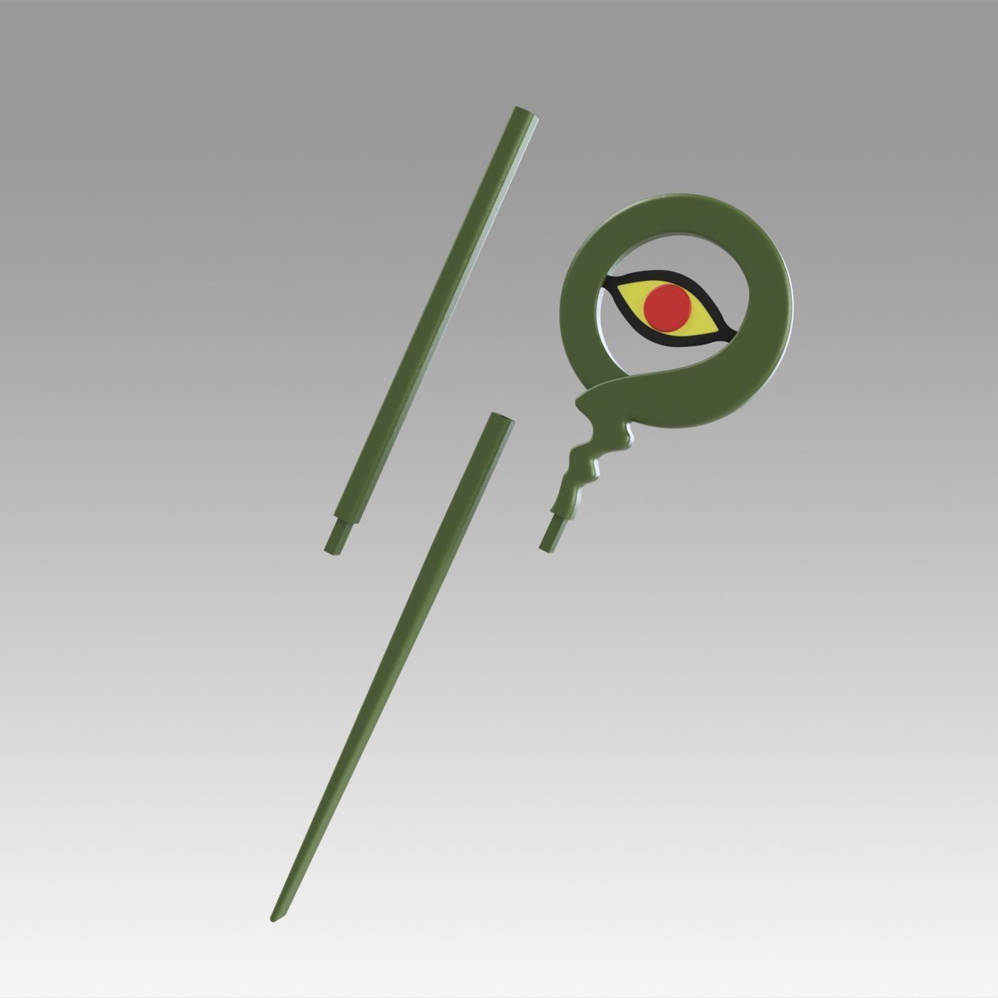 Fairy Tail Jellal Fernandes Mystogan Second Staff Staves Cosplay 3D print model_9